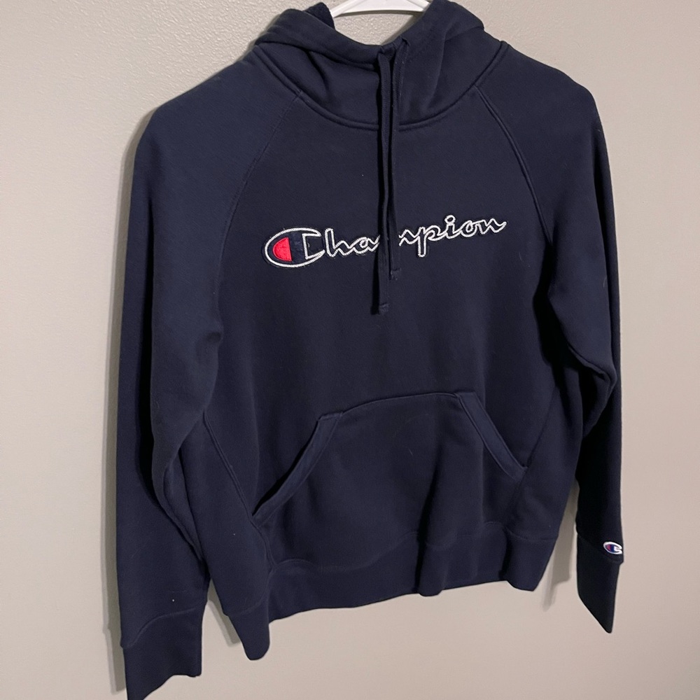 Navy Blue Champion Hoodie